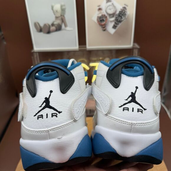 Jordan 6 Rings \'White Dark Marina Blue’ Men’s Sz 11 main image 8